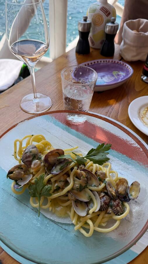Pasta with clams