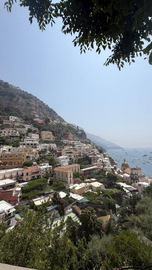Positano stacked up its hillside